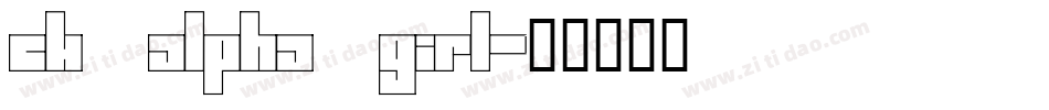 CK Alpha Girl字体转换
